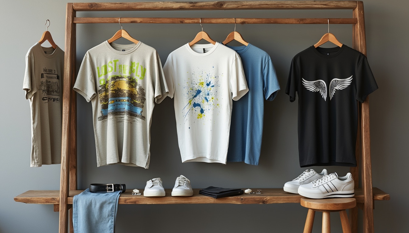 découvrez notre sélection des t-shirts graphiques incontournables pour hommes, alliant style, confort et originalité. parfaits pour exprimer votre personnalité, ces t-shirts se déclinent en diverses couleurs et motifs pour s'adapter à toutes les occasions. ne manquez pas ces pièces essentielles pour votre garde-robe contemporaine !