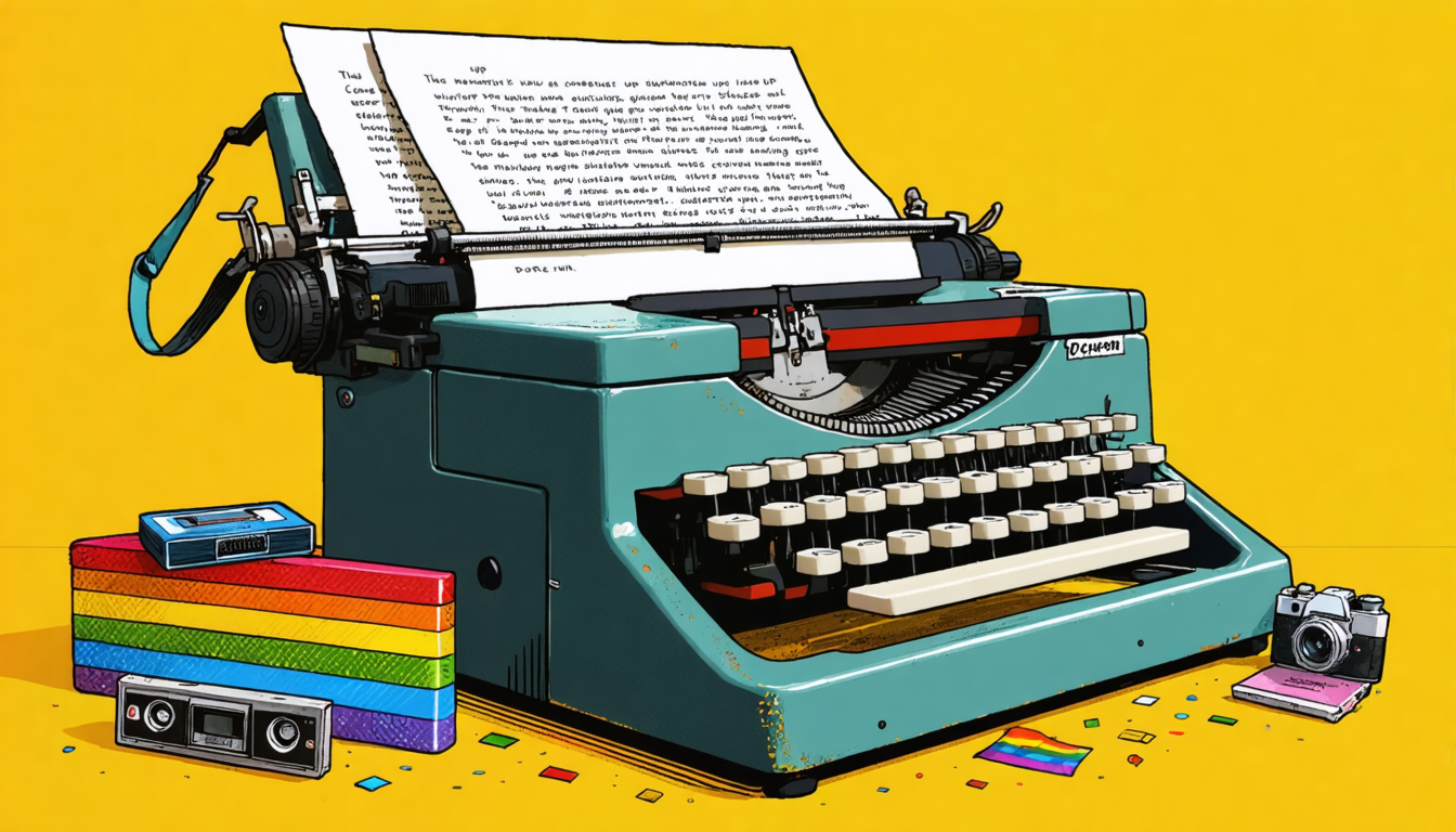 découvrez 'ne jamais abandonner, dorthy', un zine lgbtq2+ innovant qui allie technologie ancienne et créativité pour faire face aux nouvelles intolérances. plongez dans un univers où l'art et l'activisme se rencontrent, offrant une voix puissante et inspirante à la communauté.