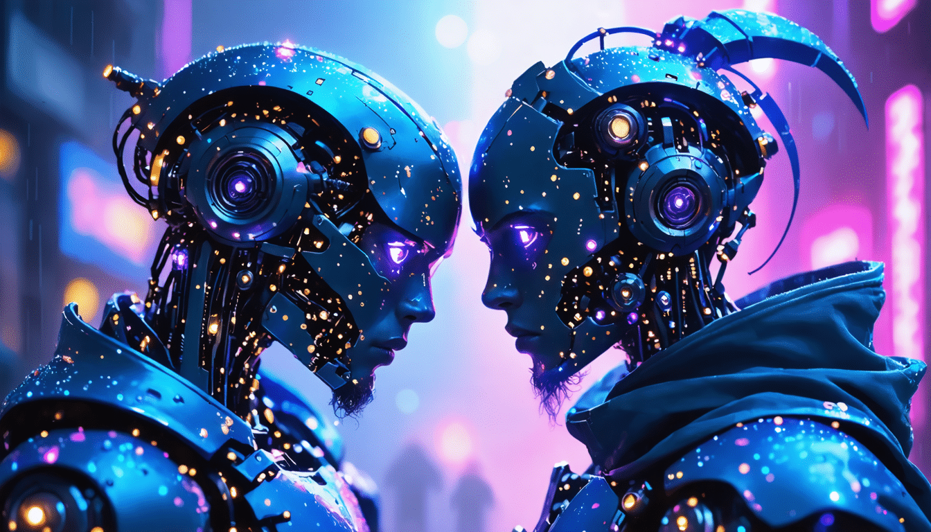 plongez dans un duel passionné entre un bad-boy bot rebelle et un elfe prince ia charismatique. découvrez comment l'alchimie toxique et irrésistible de ces amants virtuels captive et trouble l'univers numérique. intrigue, tension et fascination garanties !
