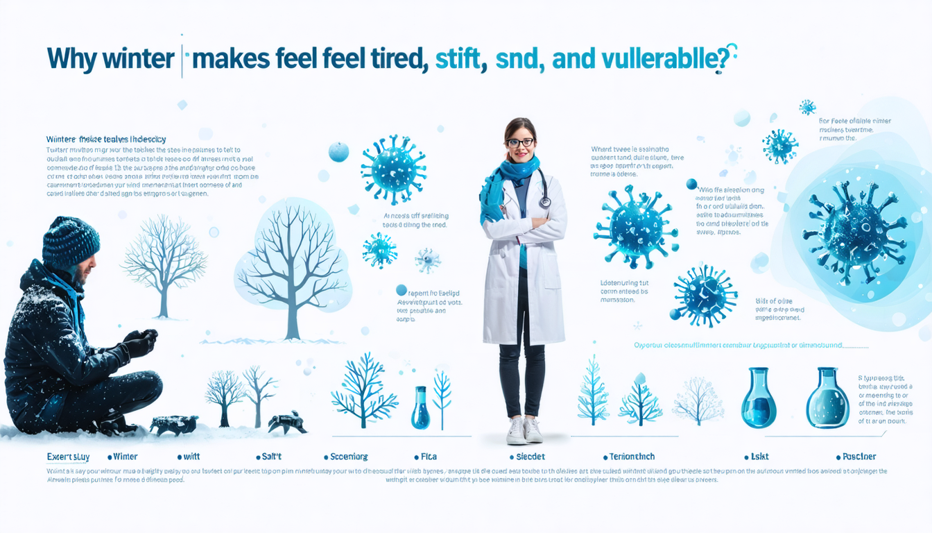 découvrez pourquoi l'hiver vous rend fatigué, raide et plus vulnérable aux maladies grâce aux explications détaillées d'un expert.